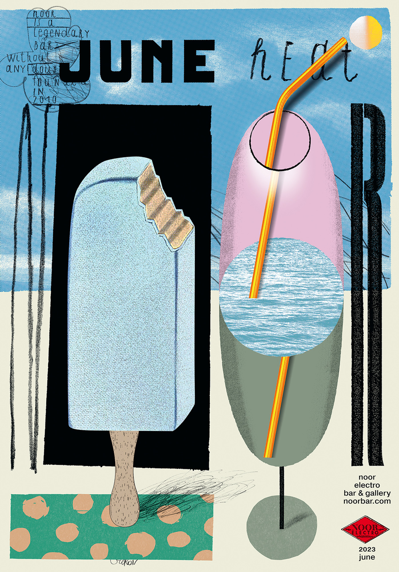 Igor Gurovich “June heat” / giclée typographic poster / available in 70×100