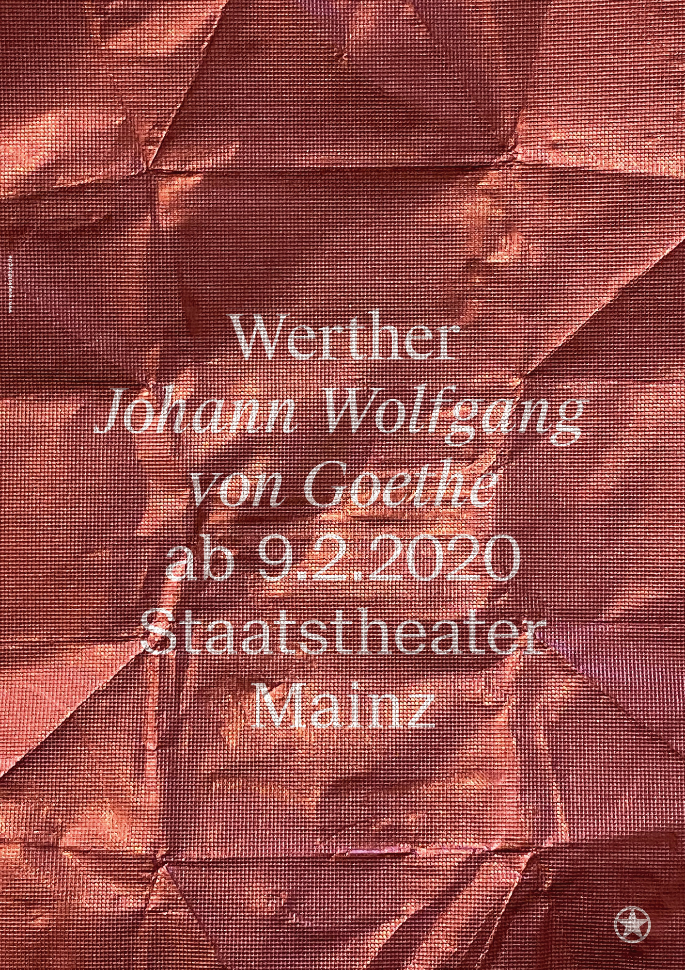 Neue Gestaltung “Werther” / limited edition typographic poster / available in A0