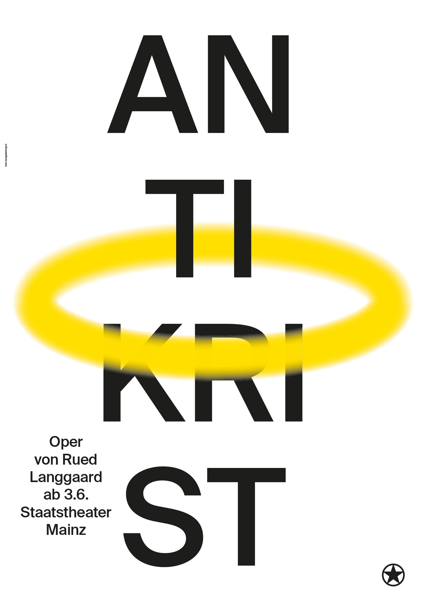 Neue Gestaltung “Antikrist” / limited edition typographic poster / available in A0