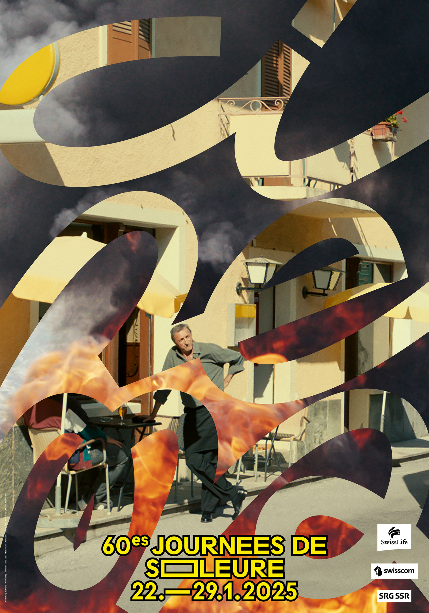 Raffinerie “60es Journées de Soleure” / giclée typographic poster / available in F4, 70×100