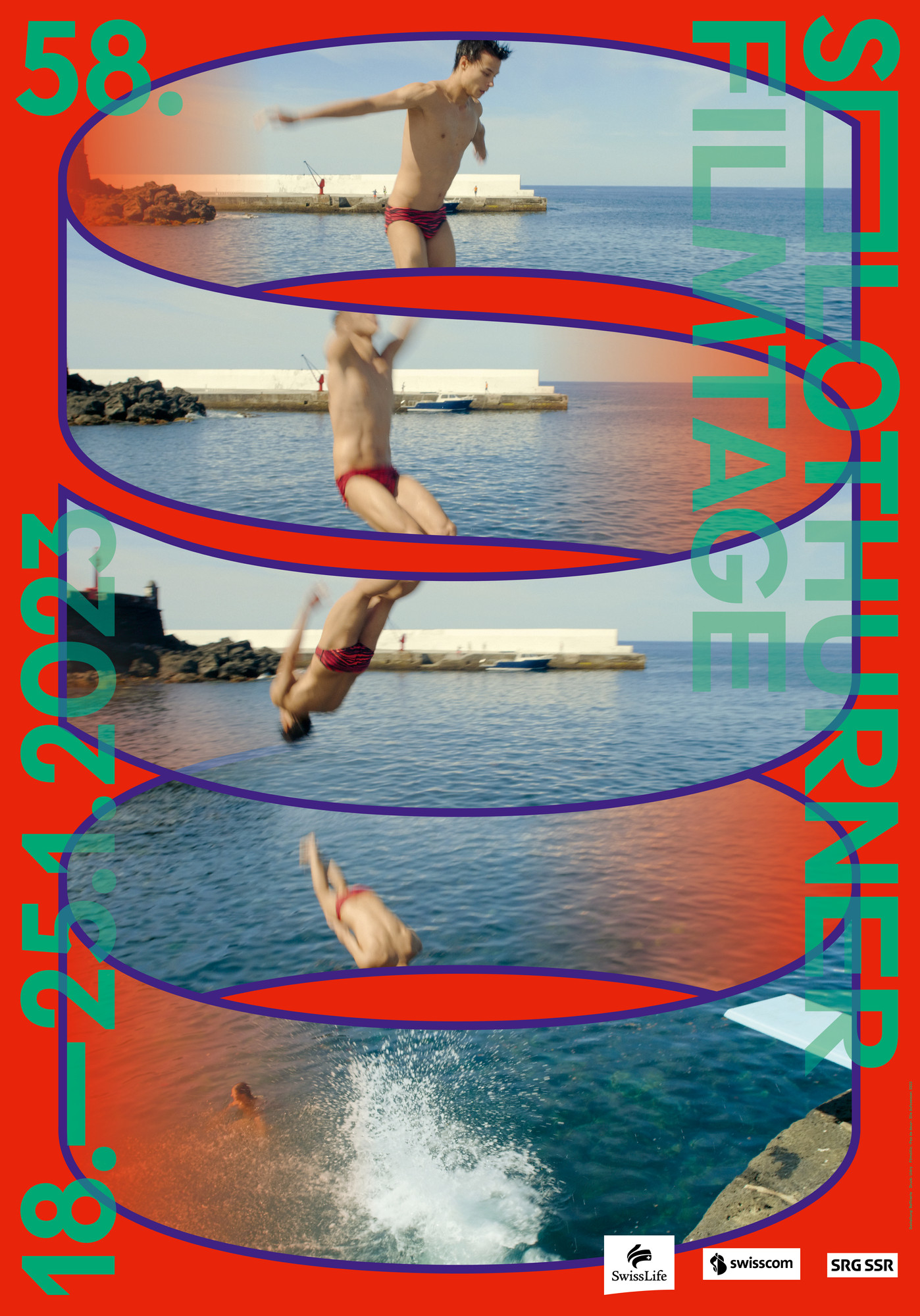 Raffinerie “58. Solothurner Filmtage” / giclée typographic poster / available in F4, 70×100