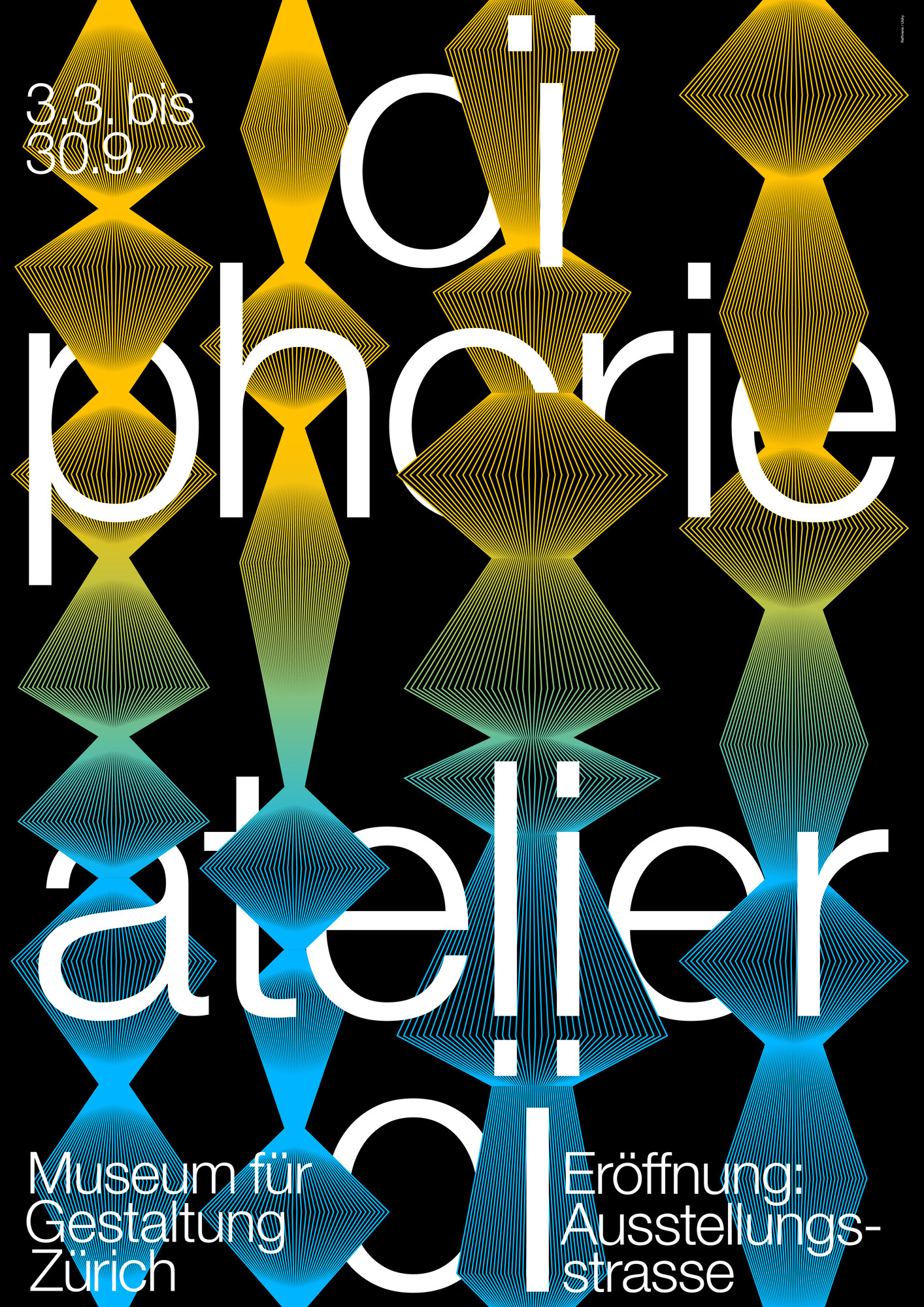 Raffinerie “Oïphorie – Atelier Oï” / giclée typographic poster / available in F4, 70×100