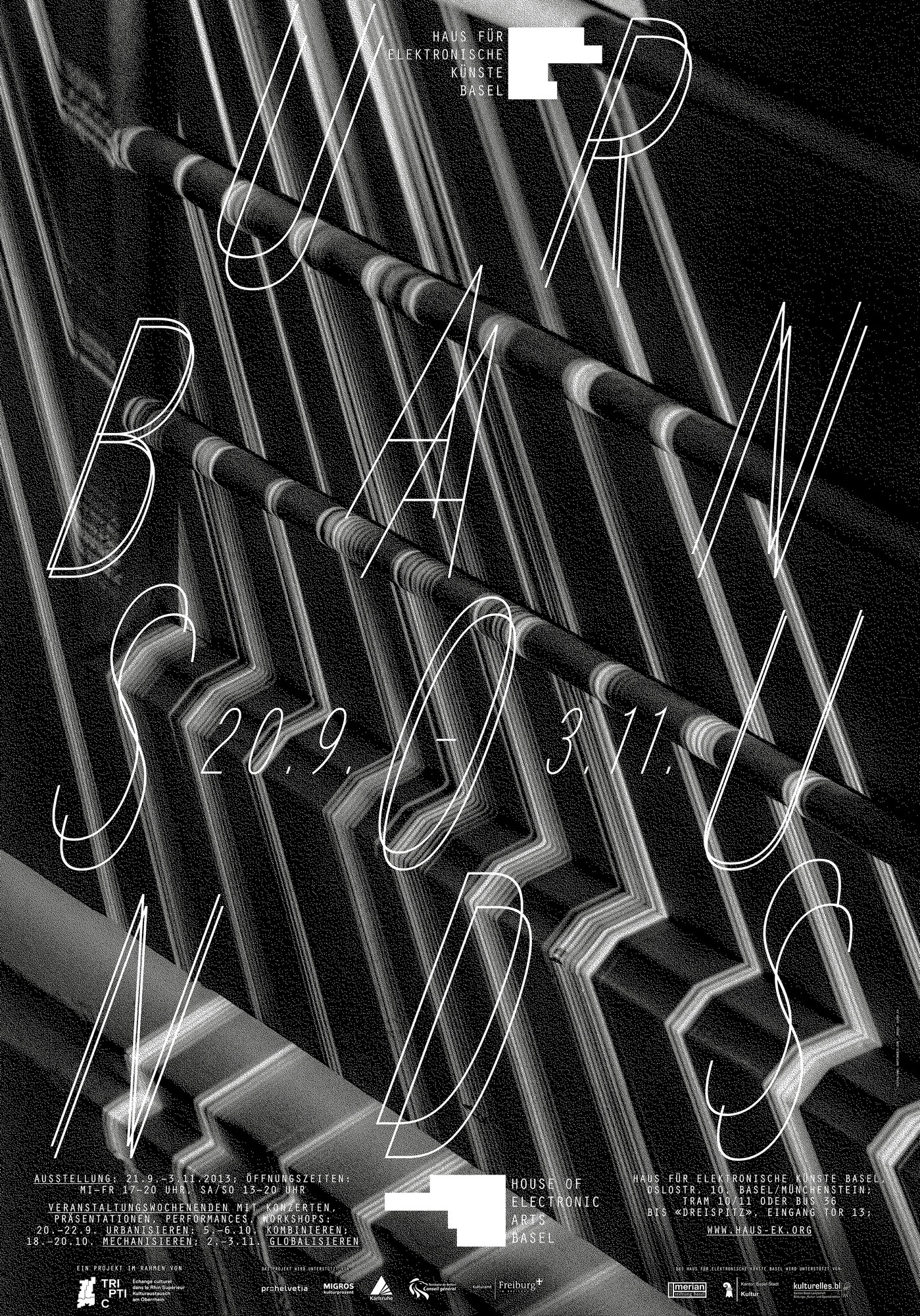 Raffinerie “Urban Sounds” / giclée typographic poster / available in F4, 70×100