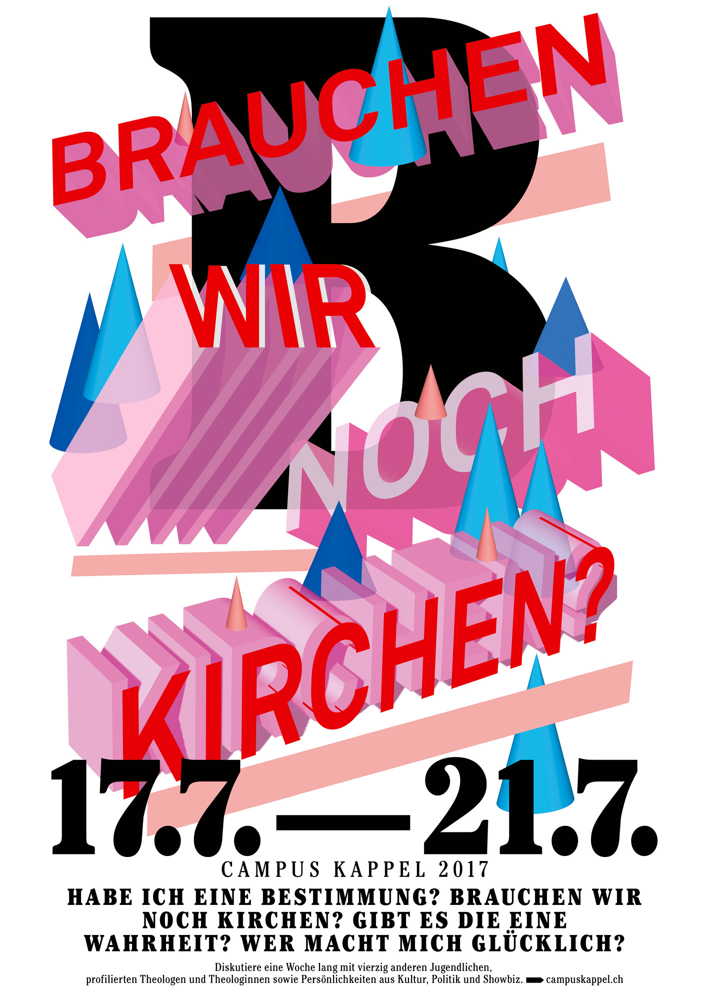 Raffinerie “Campus Kappel – B” / giclée typographic poster / available in A2