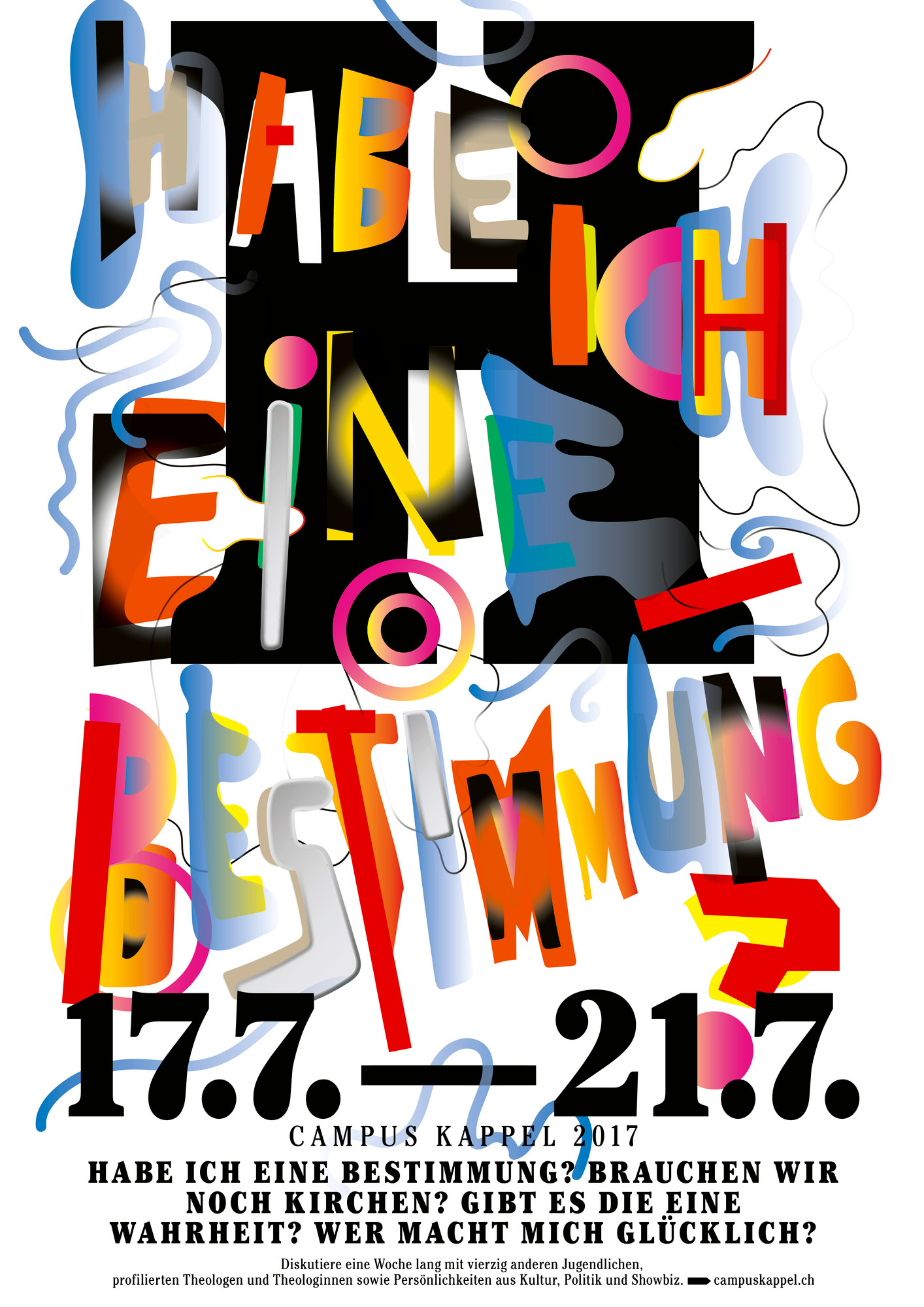 Raffinerie “Campus Kappel – H” / giclée typographic poster / available in A2