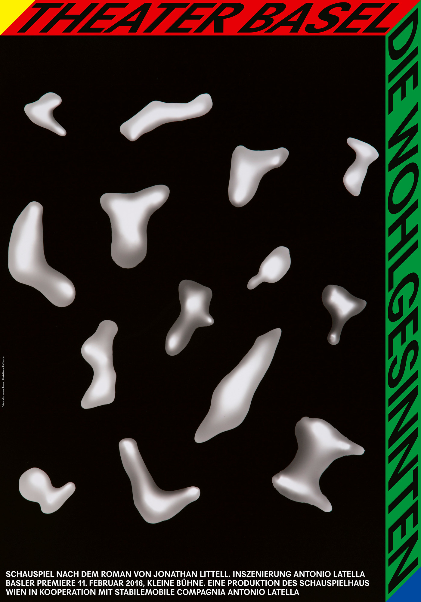 Raffinerie “Stückplakate 2016 – Die Wohlgesinnten” / giclée typographic poster / available in F4, 70×100