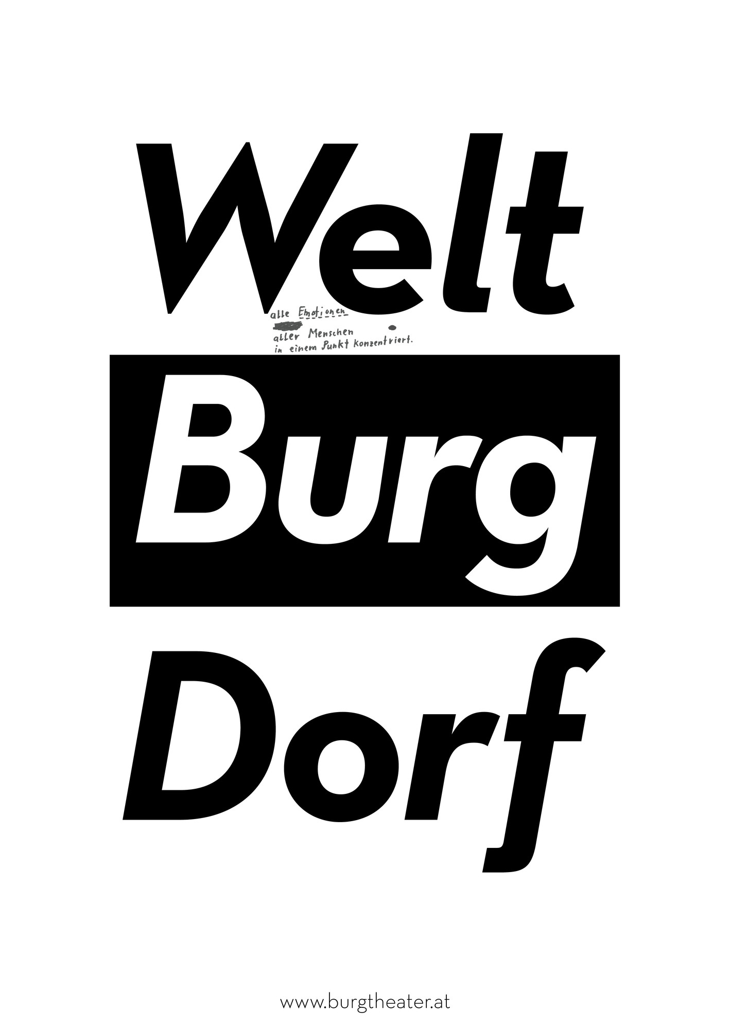 Raffinerie “Burg, Imagekampagne” / giclée typographic poster / available in A2