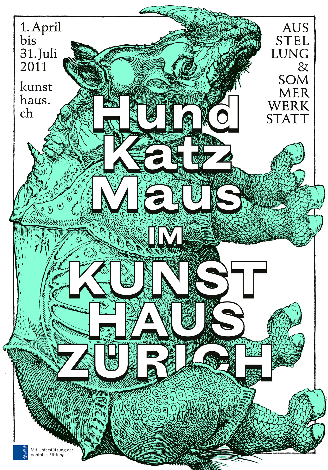 Raffinerie “Hund Katz Maus” / giclée typographic poster / available in 70×100