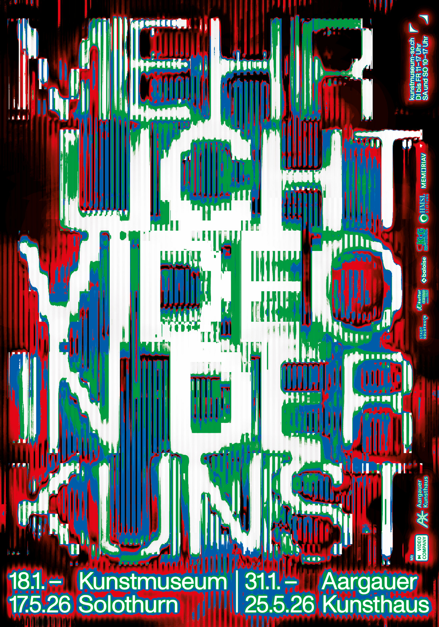 Raffinerie “Mehr Licht – Video in der Kunst” / giclée typographic poster / available in F4, 70×100
