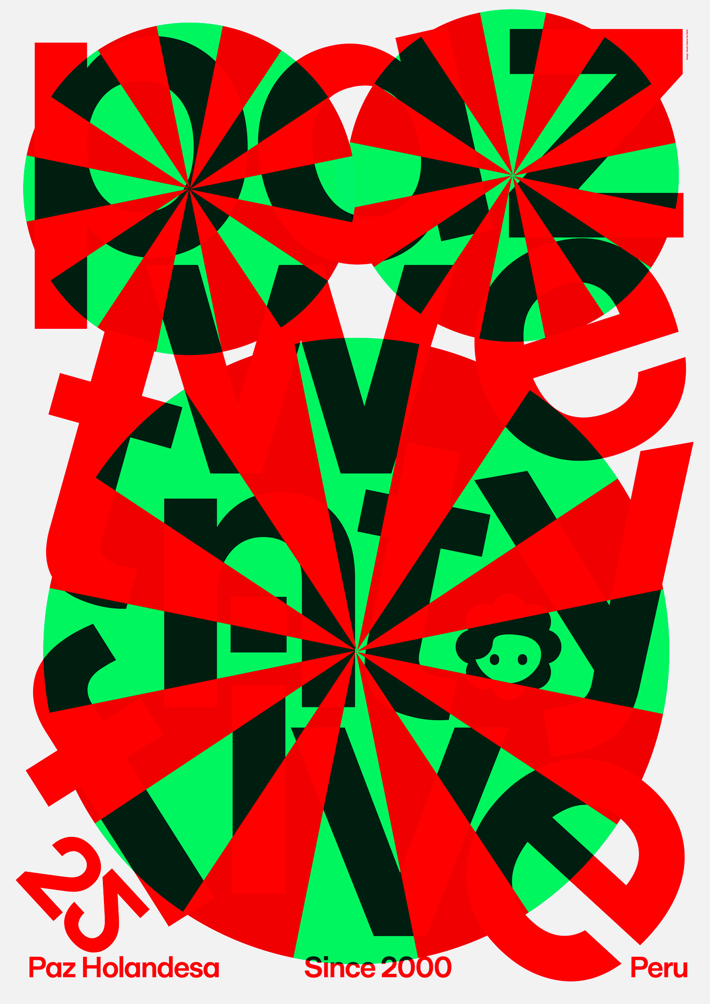 Rejane Dal Bello “Paz Holandesa 25 Years” / giclée typographic poster / available in A0, A1, A2