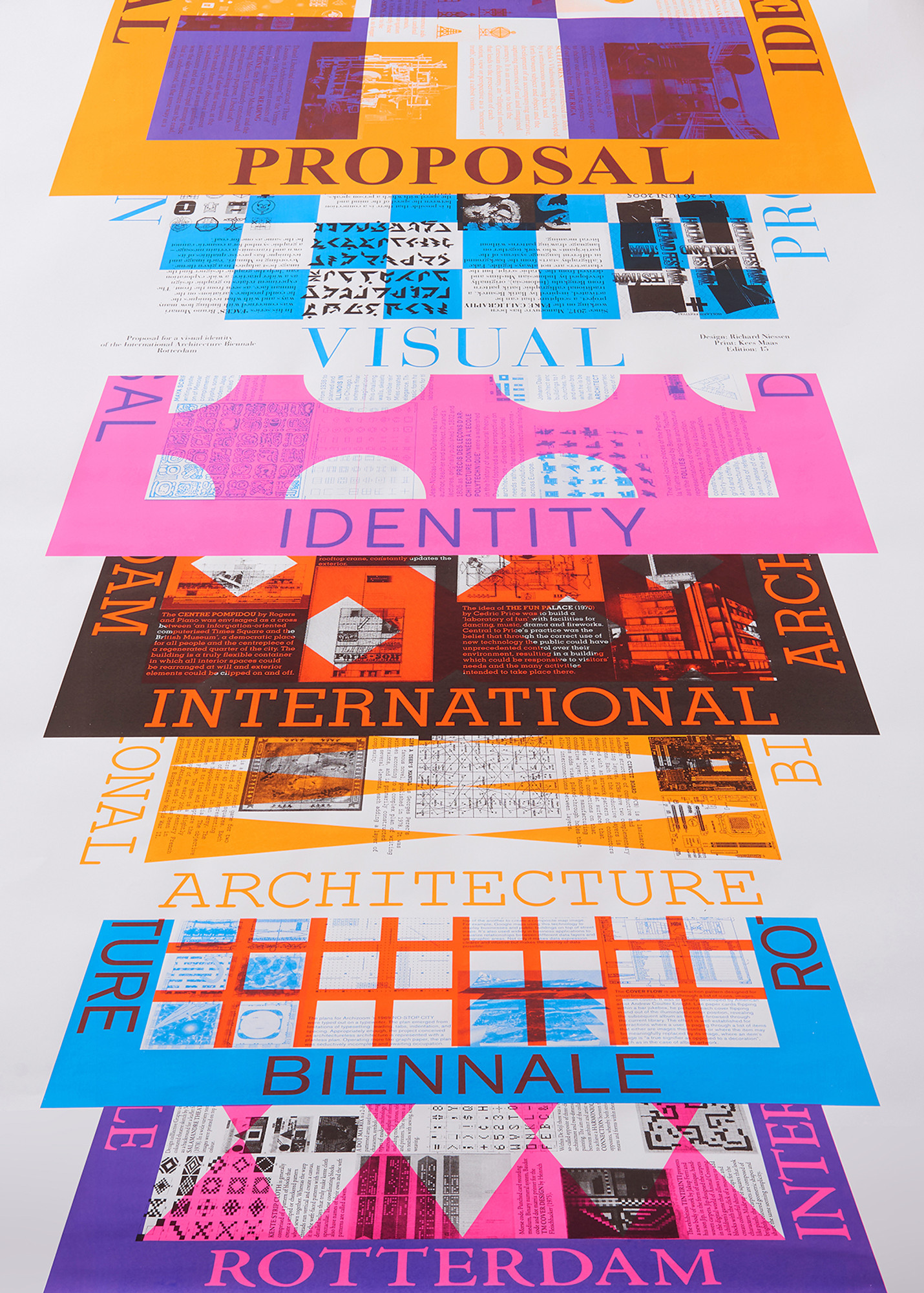 Richard Niessen “Proposal Identity IABR” / limited edition typographic poster / hand-signed / limited run of 10 / available in A0