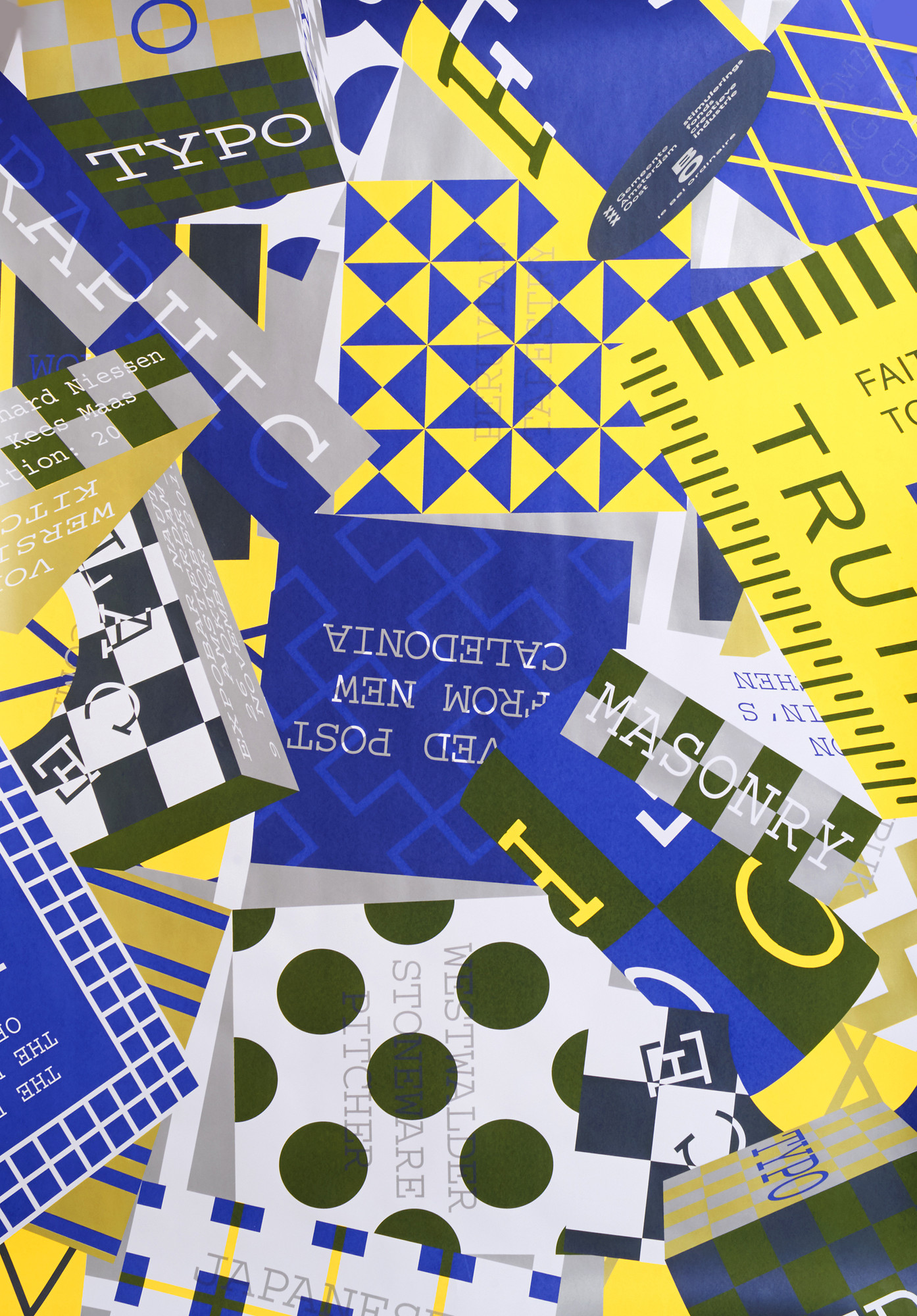 Richard Niessen “Von Wersin's Kitchen” / giclée typographic poster / available in A0, A1