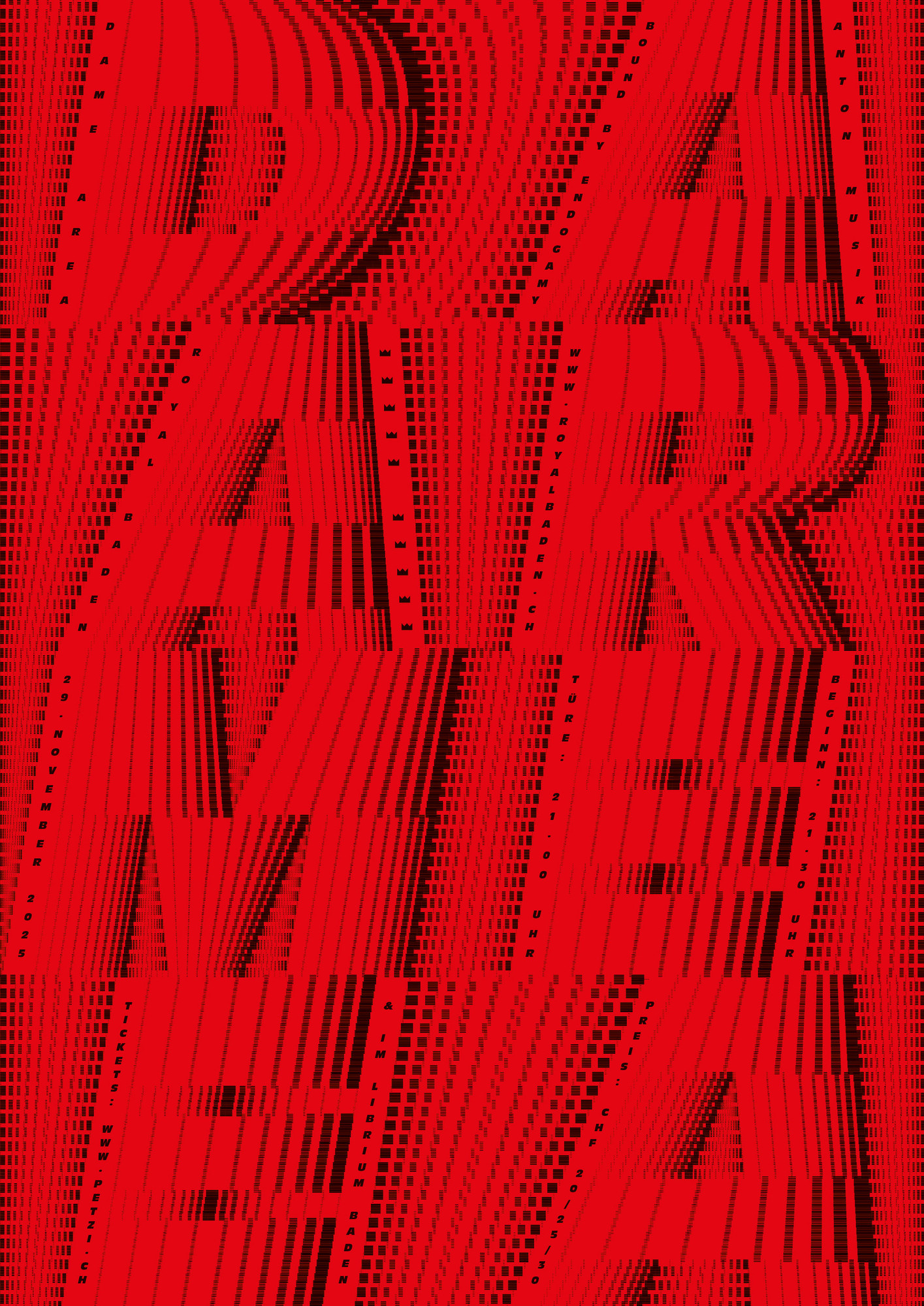 Sam Steiner “Dame Area” / giclée typographic poster / available in F4, 100×140, 70×100, 50×70, A0, A1, A2