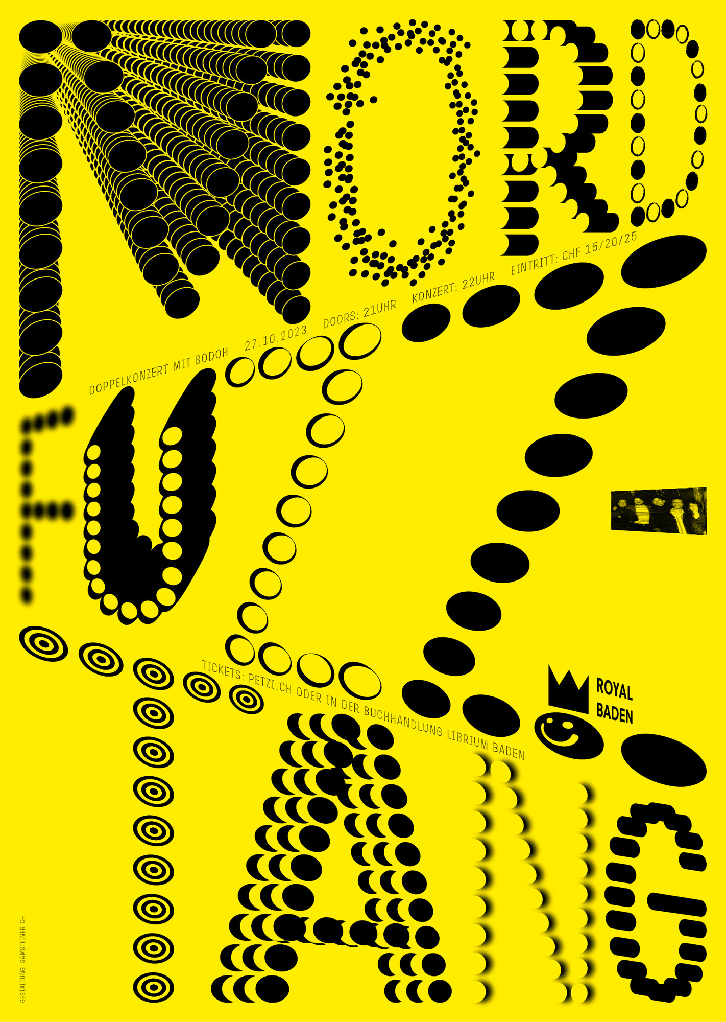 Sam Steiner “Mord Fuzztang + Bodoh” / giclée typographic poster / available in F4, 100×140, 70×100, 50×70, A0