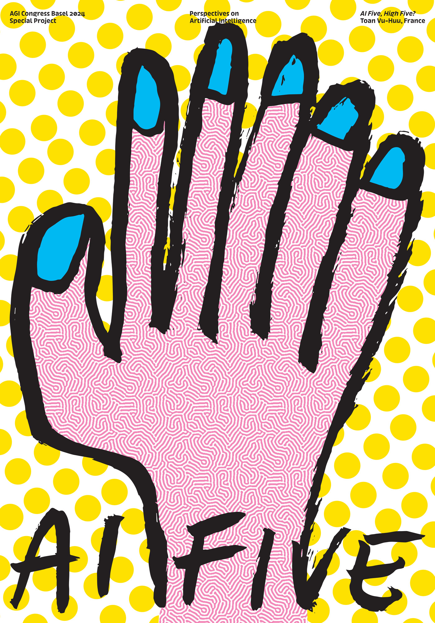 Toan Vu-Huu “AI Five” / giclée typographic poster / available in F4, 70×100, 50×70