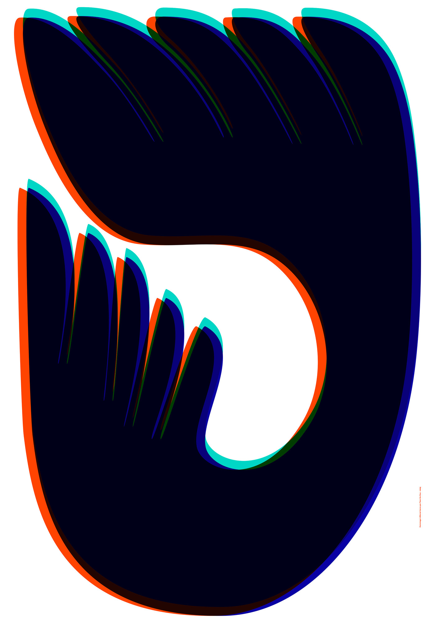 Toan Vu-Huu “Beflügelt” / giclée typographic poster / available in F4, 70×100, 50×70