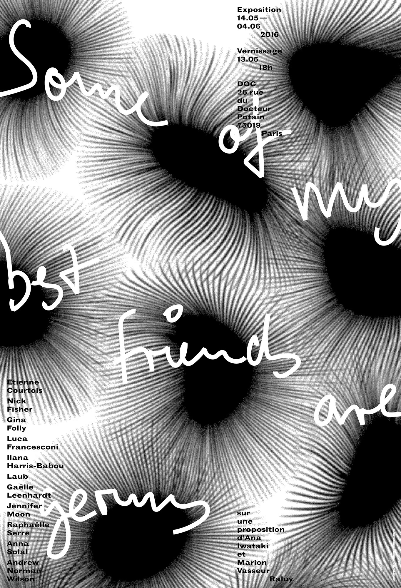 Toan Vu-Huu “Some Of My Best Friends Are Germs” / giclée typographic poster / available in F4, 70×100, 50×70, A0