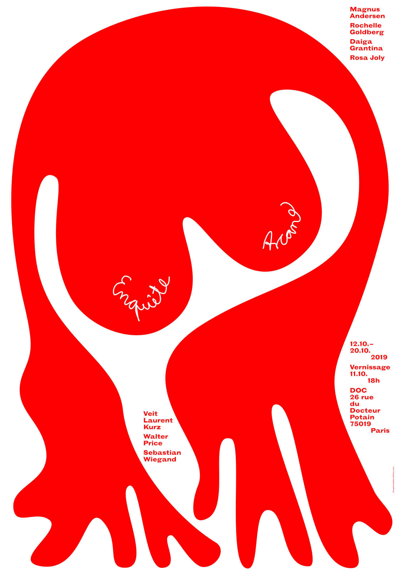 Toan Vu-Huu “Enquête Arcane” / giclée typographic poster / available in F4, 70×100, 50×70