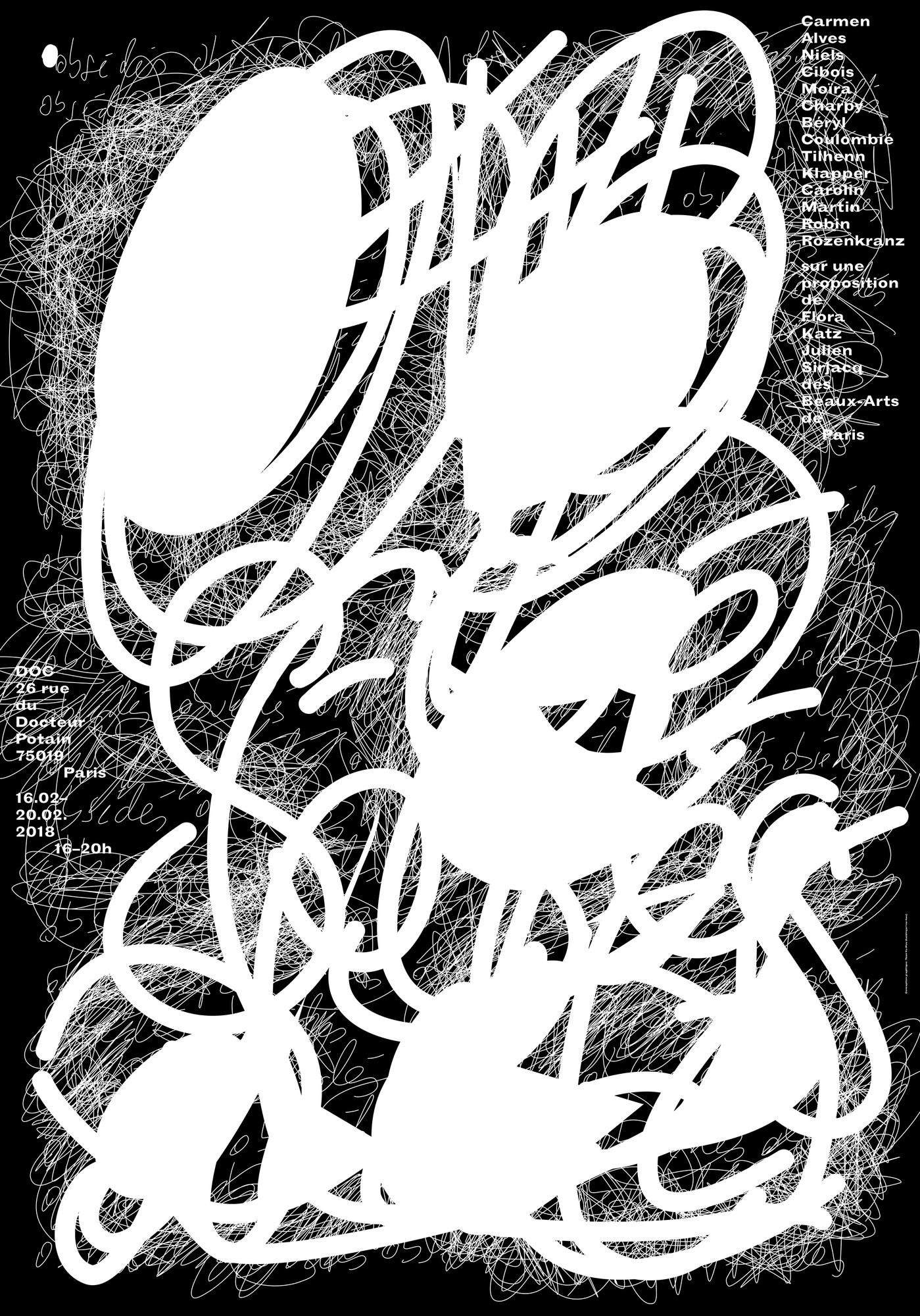 Toan Vu-Huu “Obsédés” / giclée typographic poster / available in F4, 70×100, A0, A1