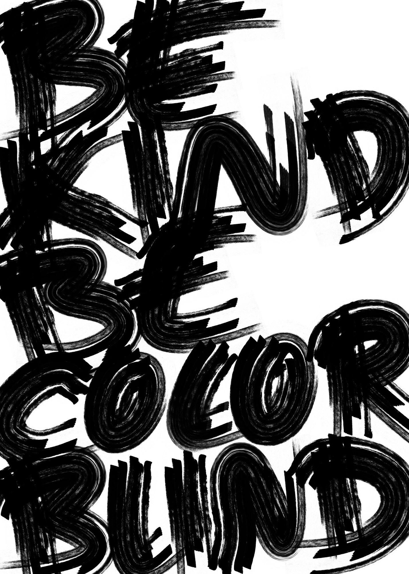 Toan Vu-Huu “Coexist” / giclée typographic poster / available in F4, 100×140, 70×100, A0, A1, A2